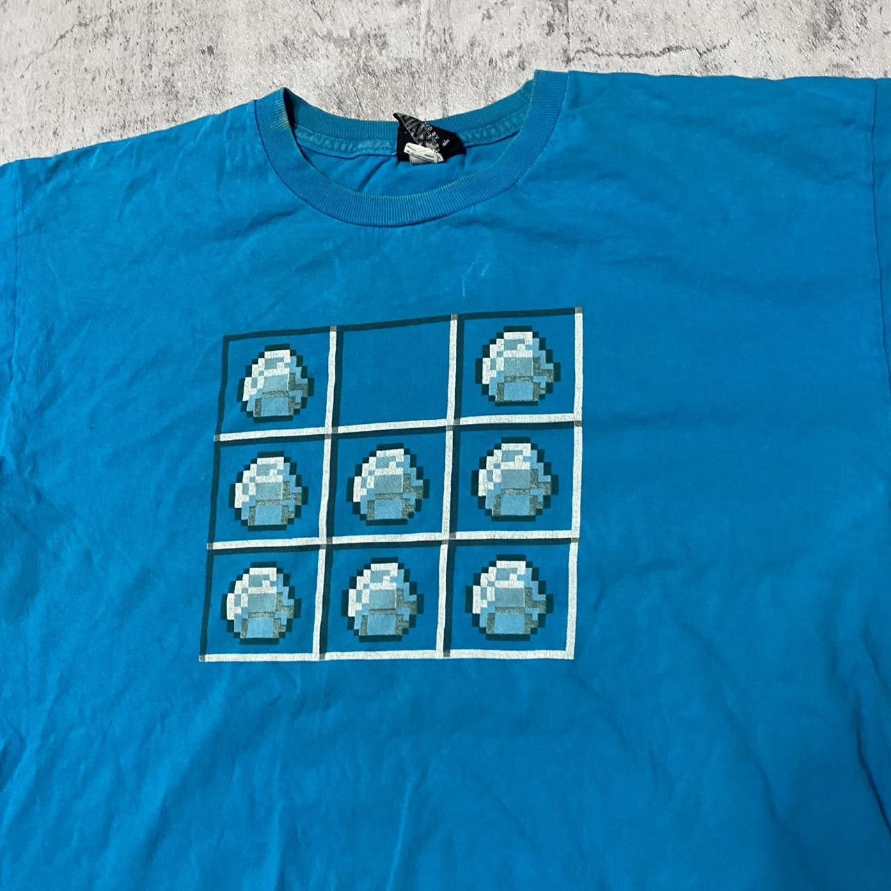 Other Retro blue and white pixelated t-shirt #gaming Size US L / EU 52-54 / 3 - 3 Thumbnail