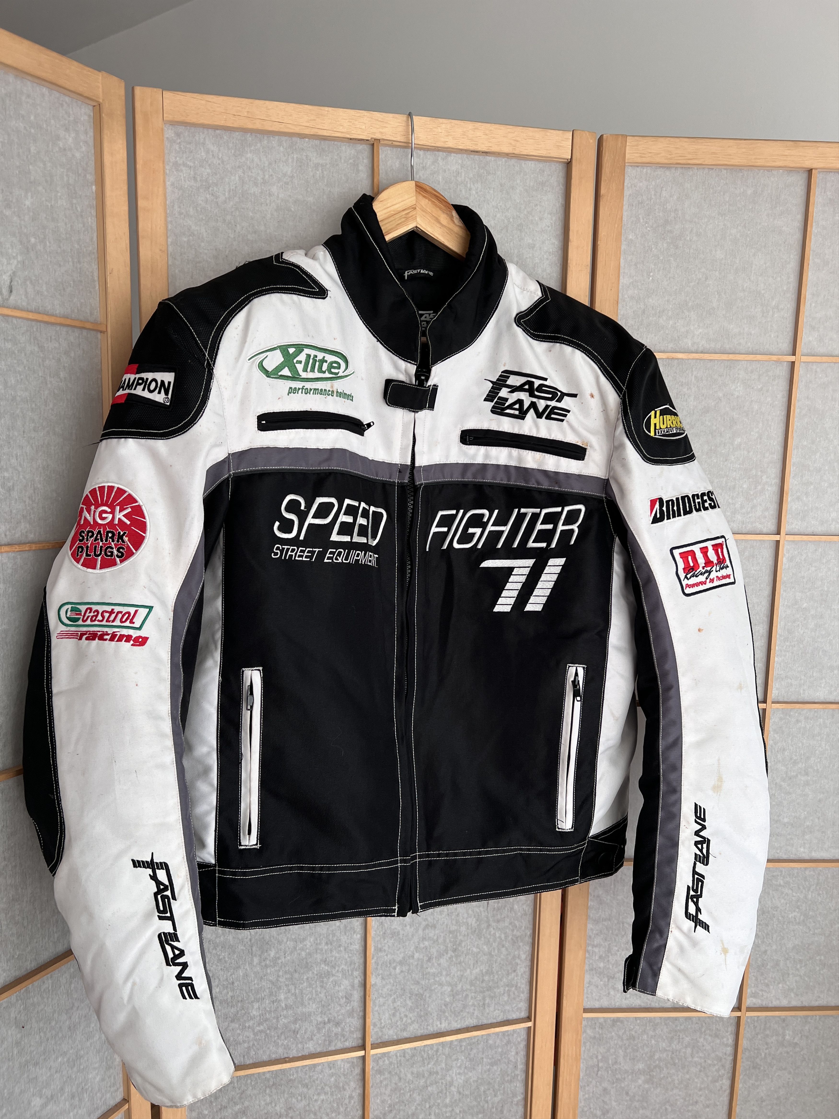 Vintage Crazy! Fast Line Speed Fighter racing bomber jacket vintage ...