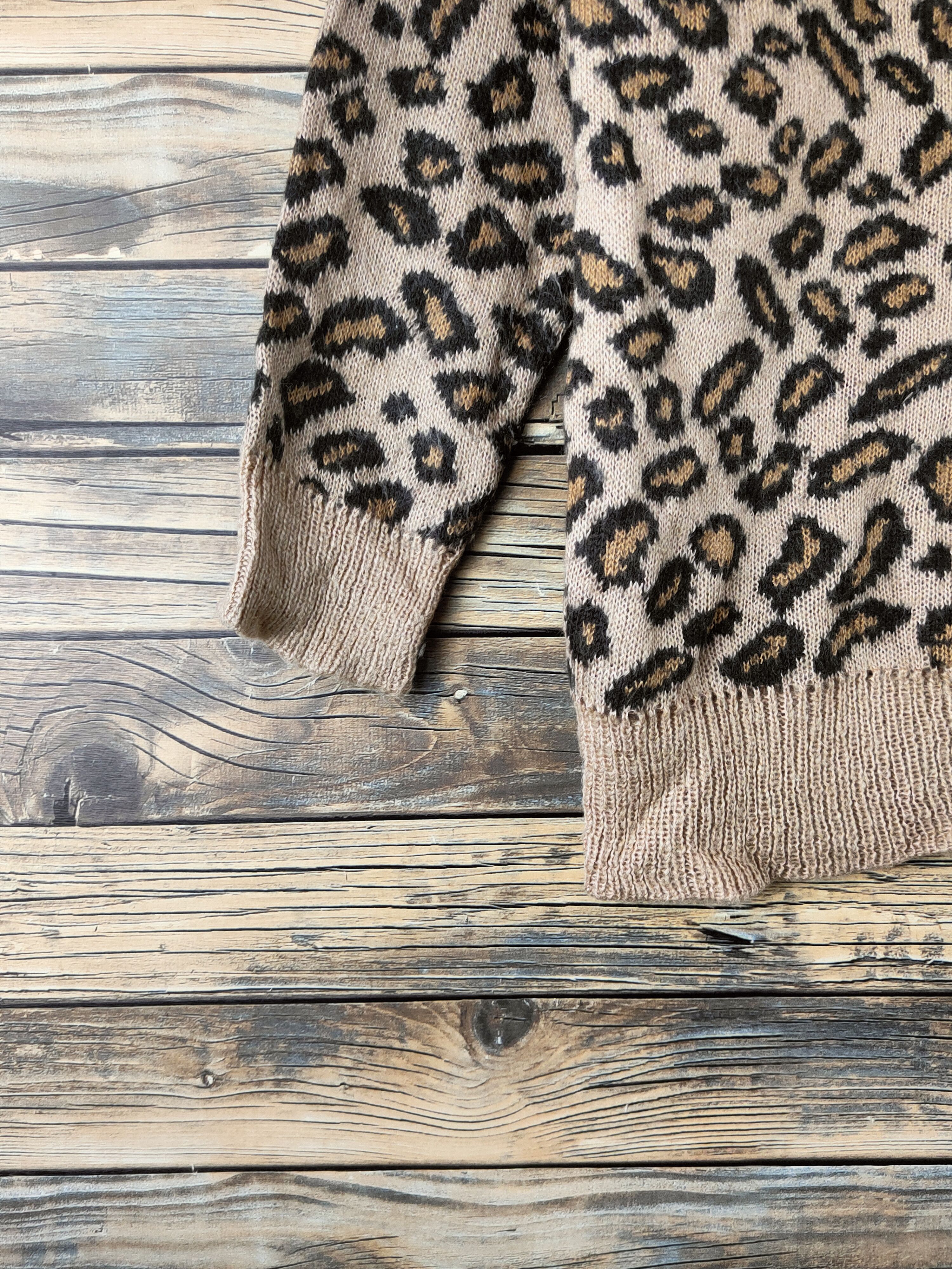 Japanese Brand DL E Hypen World Gallery cheetah Knitwear Cardigan #46-193 Size US M / EU 48-50 / 2 - 4 Thumbnail