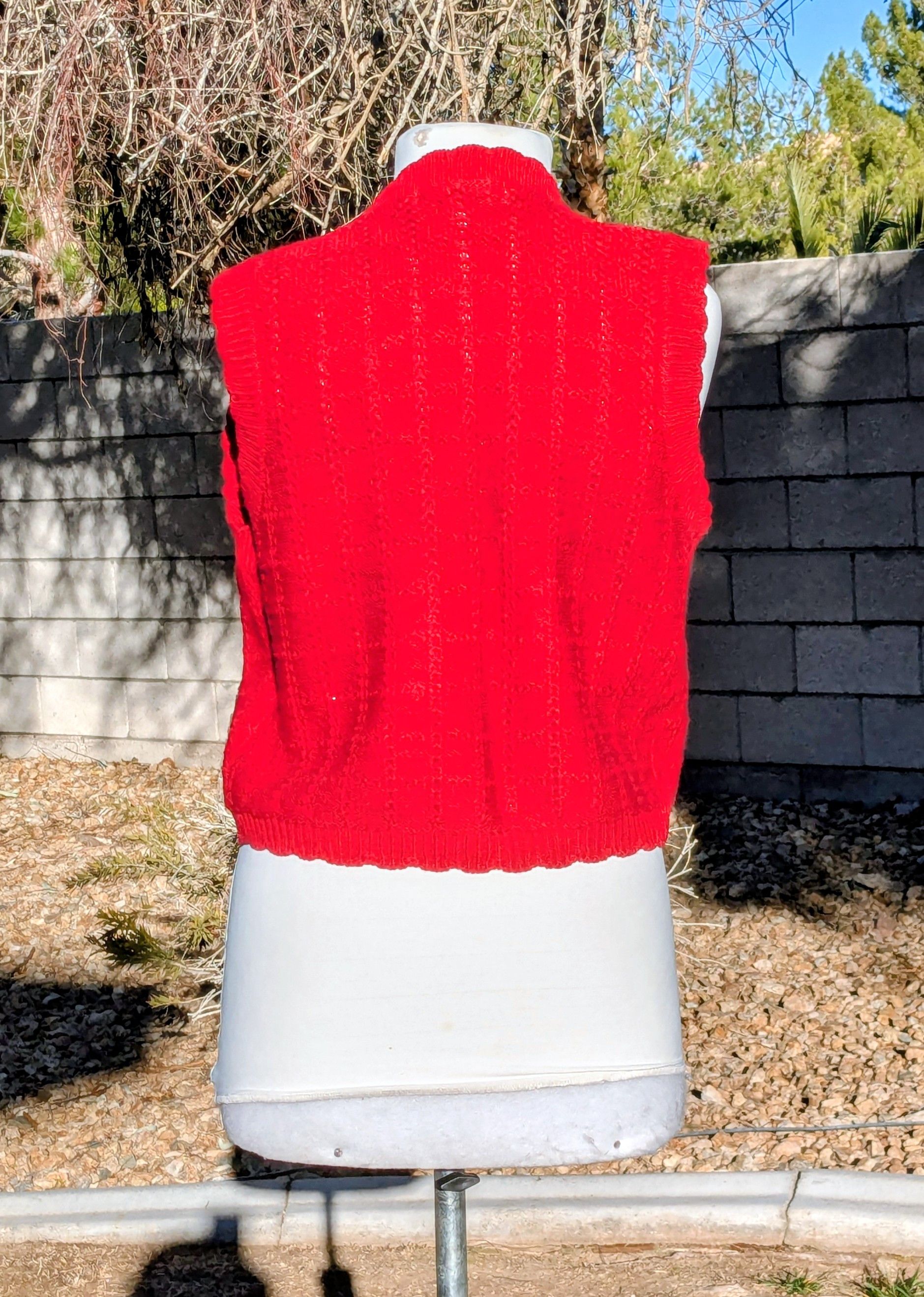 Vintage Floral Embroidered Vintage Petite Japanese Knit Sweater Vest Size S / US 4 / IT 40 - 4 Thumbnail