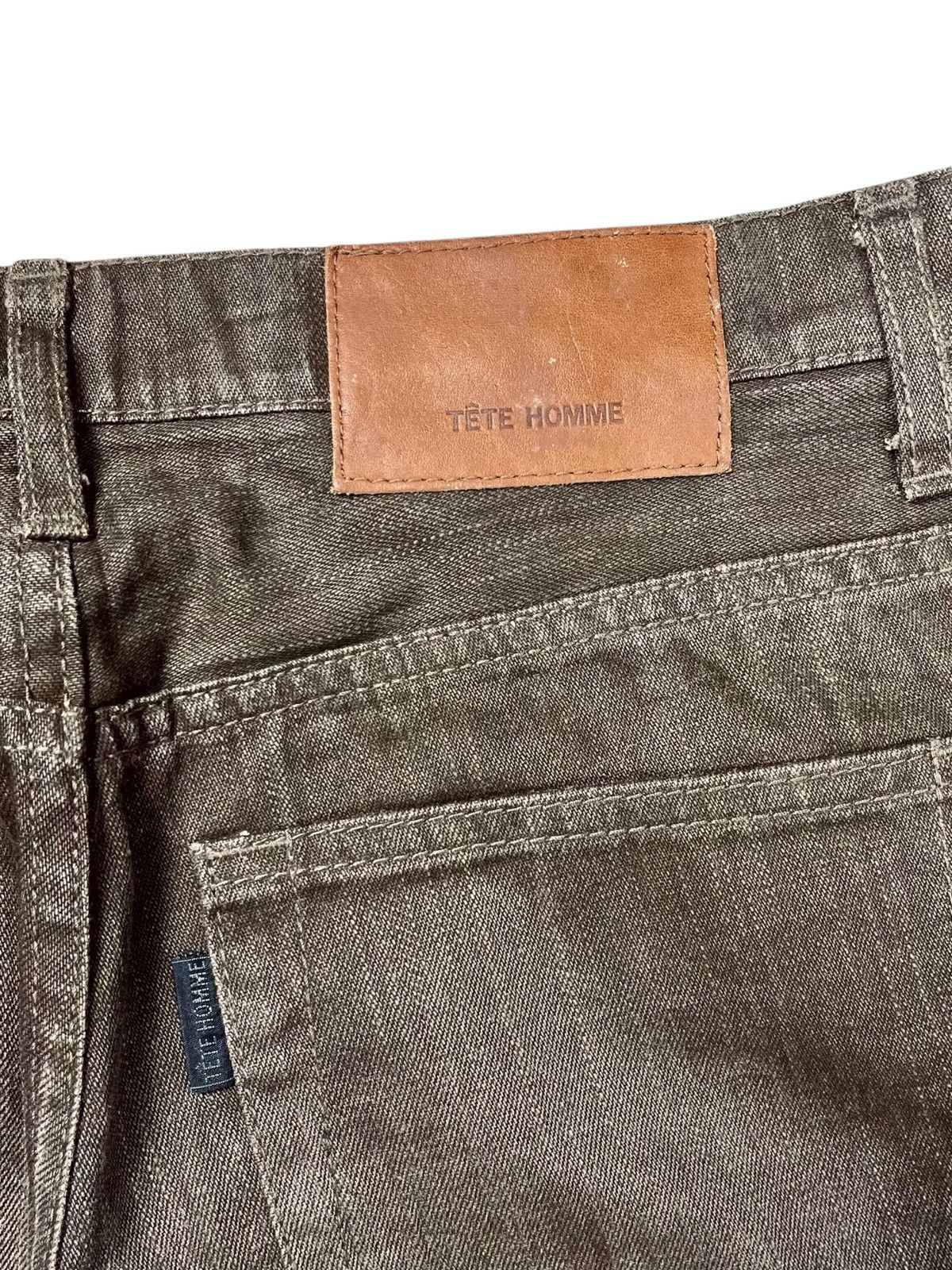 If Six Was Nine 2000s Tete Homme - Chocolate Mudwash Flared Denim - Size US 29 - 6 Thumbnail