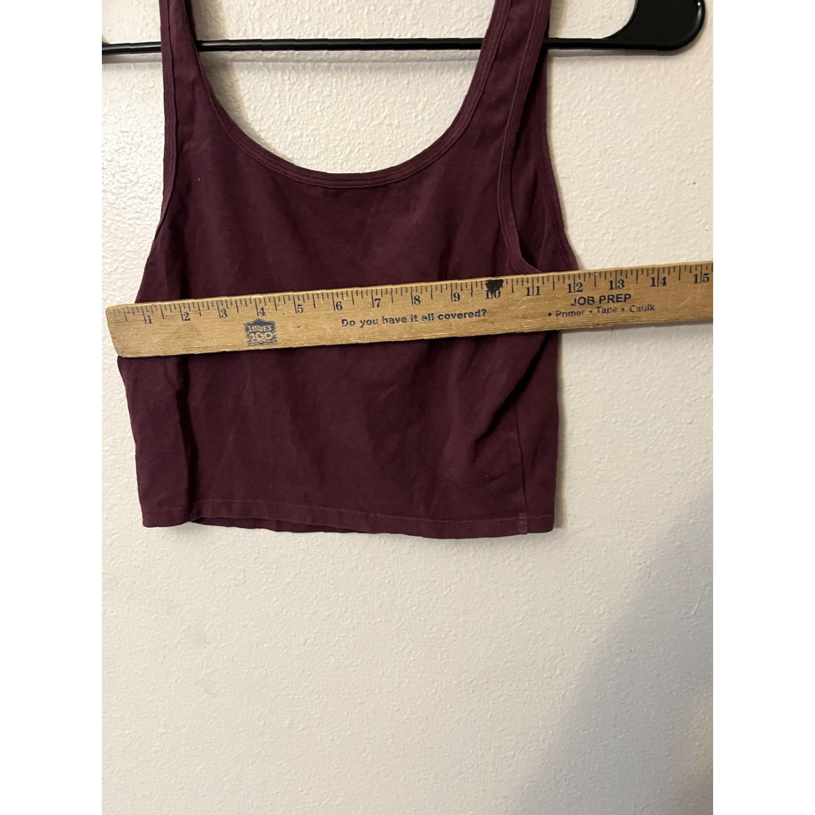 Aeropostale AEROPOSTALE Women’s Medium Maroon Soft Cropped Tank Top Sleeveless Seamless Size M / US 6-8 / IT 42-44 - 5 Thumbnail