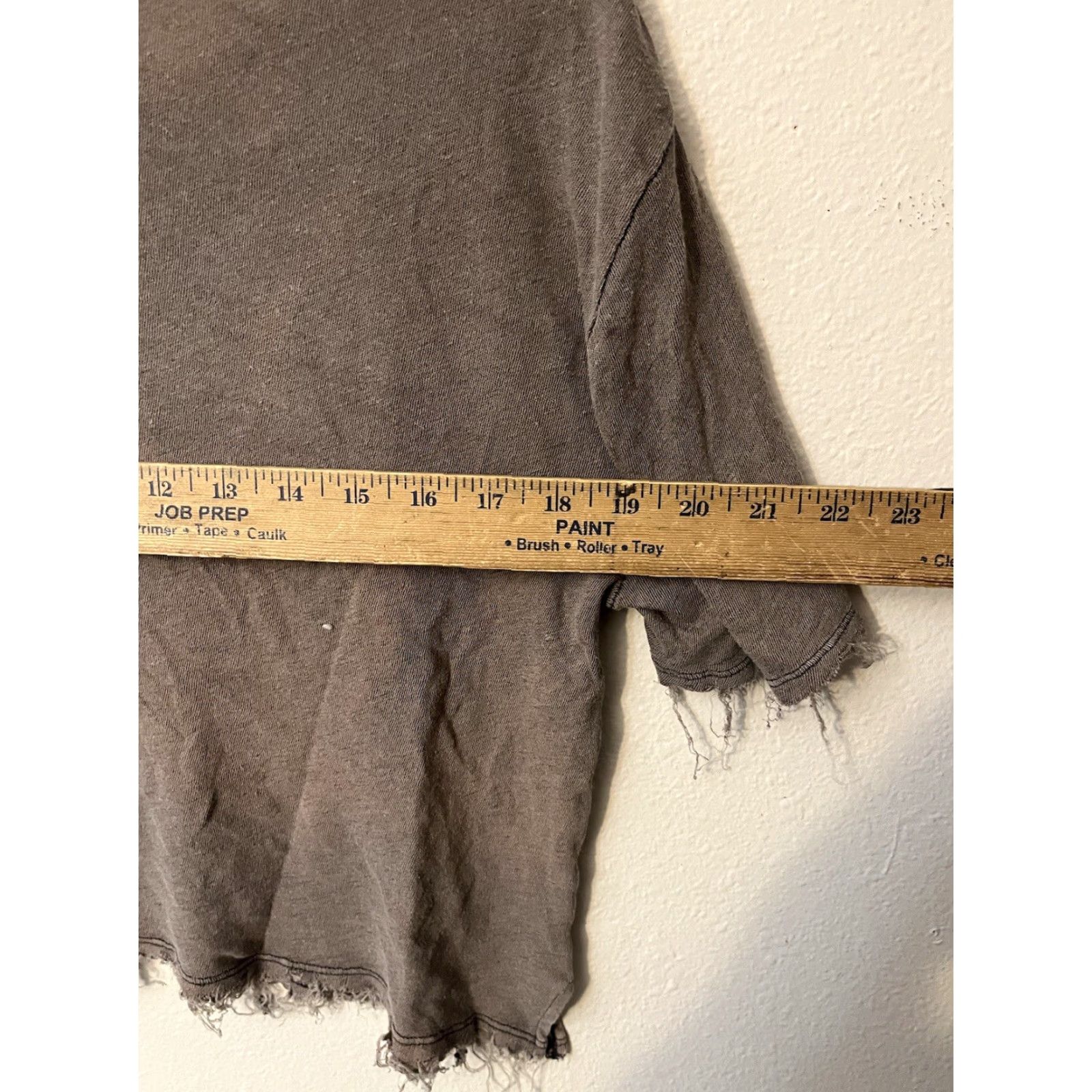 Free People We The Free Brown Knit Short Sleeve Lightweight T-Shirt XS Crop Size XS / US 0-2 / IT 36-38 - 4 Thumbnail