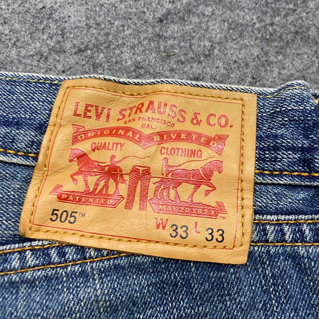 Levi's Vintage 90s Levis 505 Distressed Denim Kurt Cobain Style Size US 34 / EU 50 - 17 Thumbnail