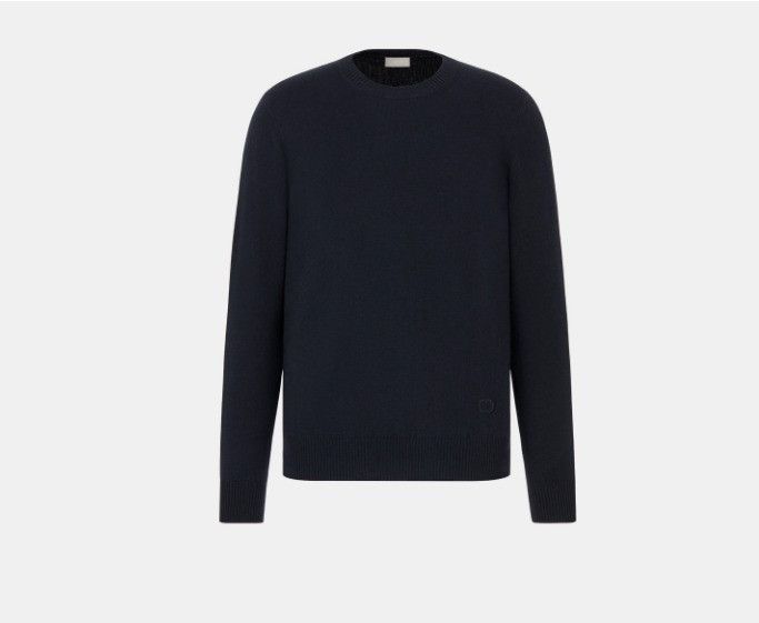Dior o1w1db11224 Cashmere Jersey Sweater in Navy Blue Size US S / EU 44-46 / 1 - 1 Thumbnail