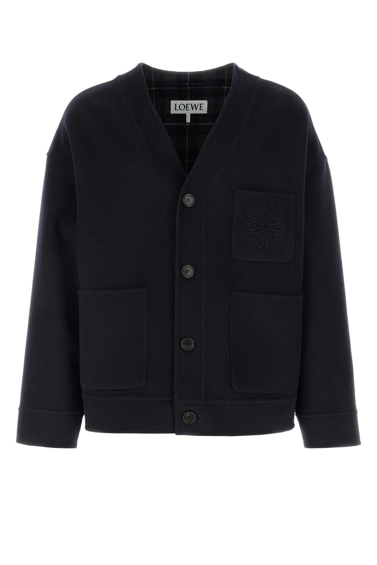 Loewe Dark Blue Wool Blend Cardigan Size US XXL / EU 58 / 5 - 1 Thumbnail