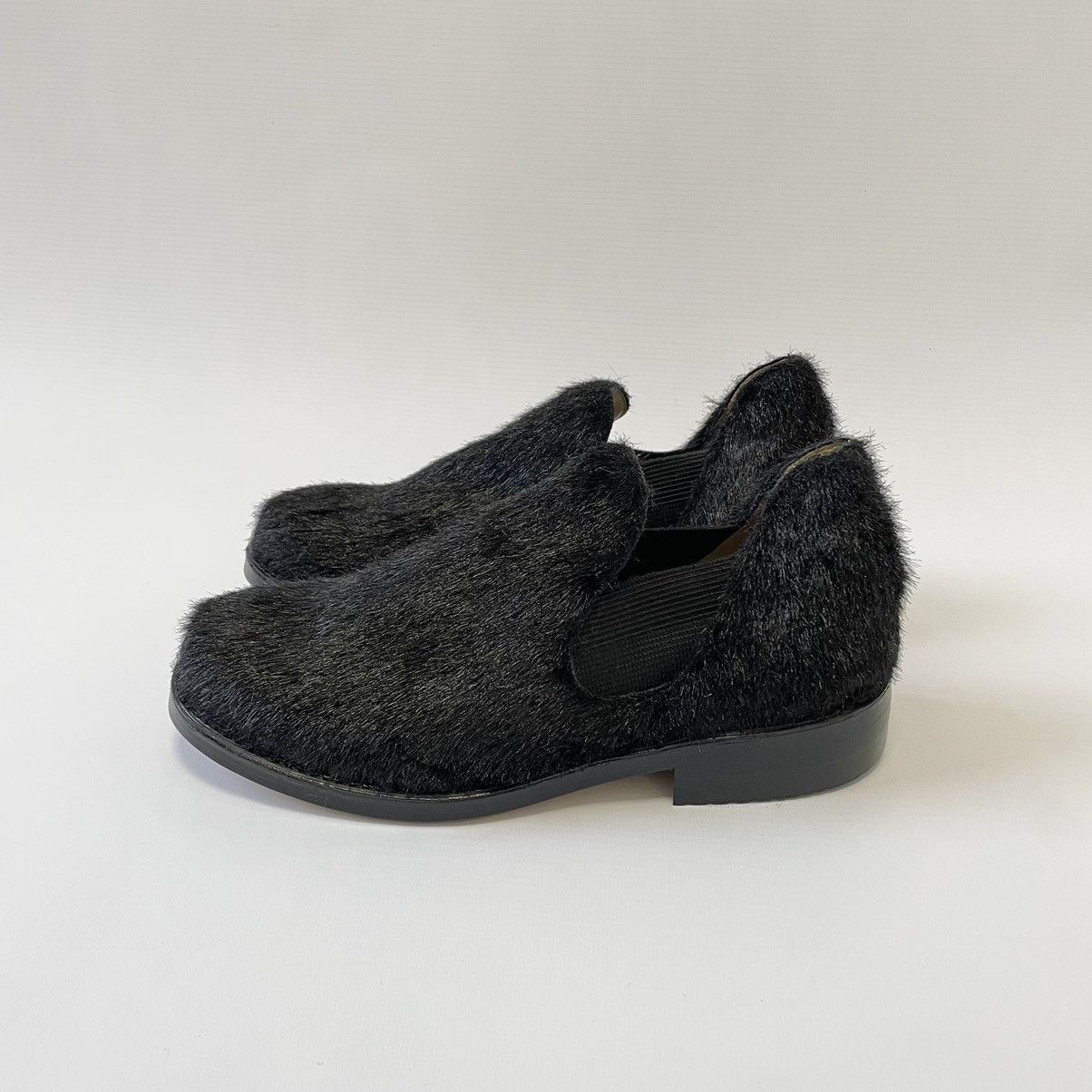 Comme des Garcons Black Faux Fur Ankle Boots Size US 8 / EU 41 - 2 Thumbnail