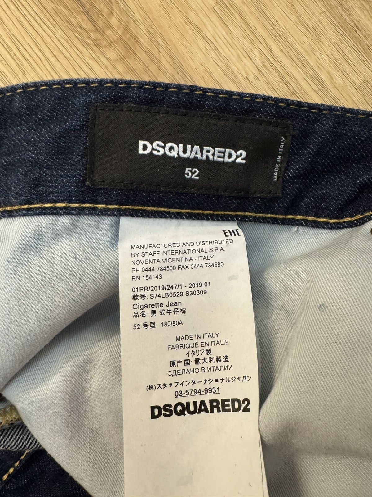 Dsquared2 Dsquared2 Indigo Cigarette Jeans Italy 52 Denim like new Size US 36 / EU 52 - 13 Thumbnail