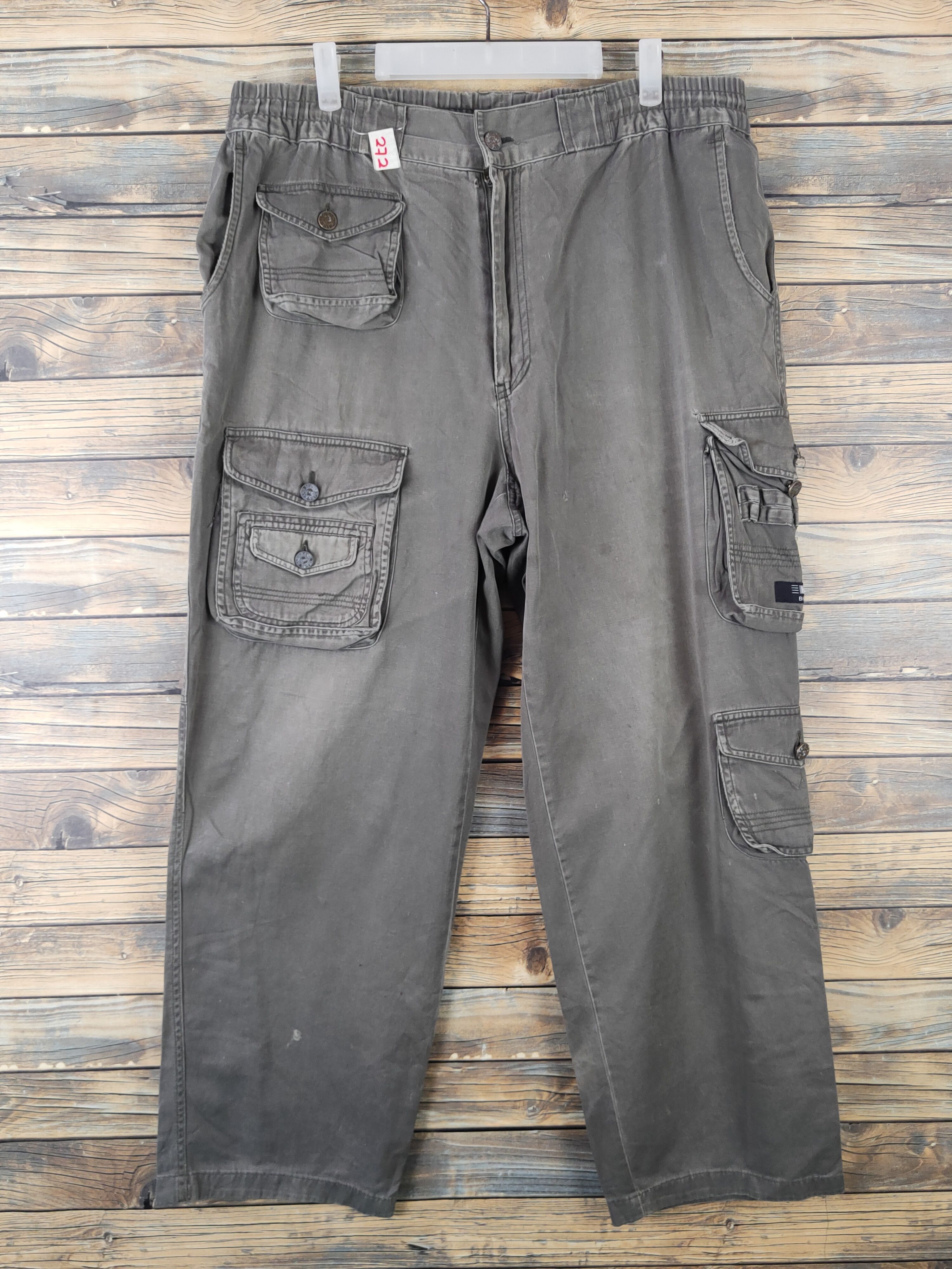 Japanese Brand DLL Bang Bang Olive Multipocket Tactical Cargo Pants #272 Size US 36 / EU 52 - 1 Thumbnail