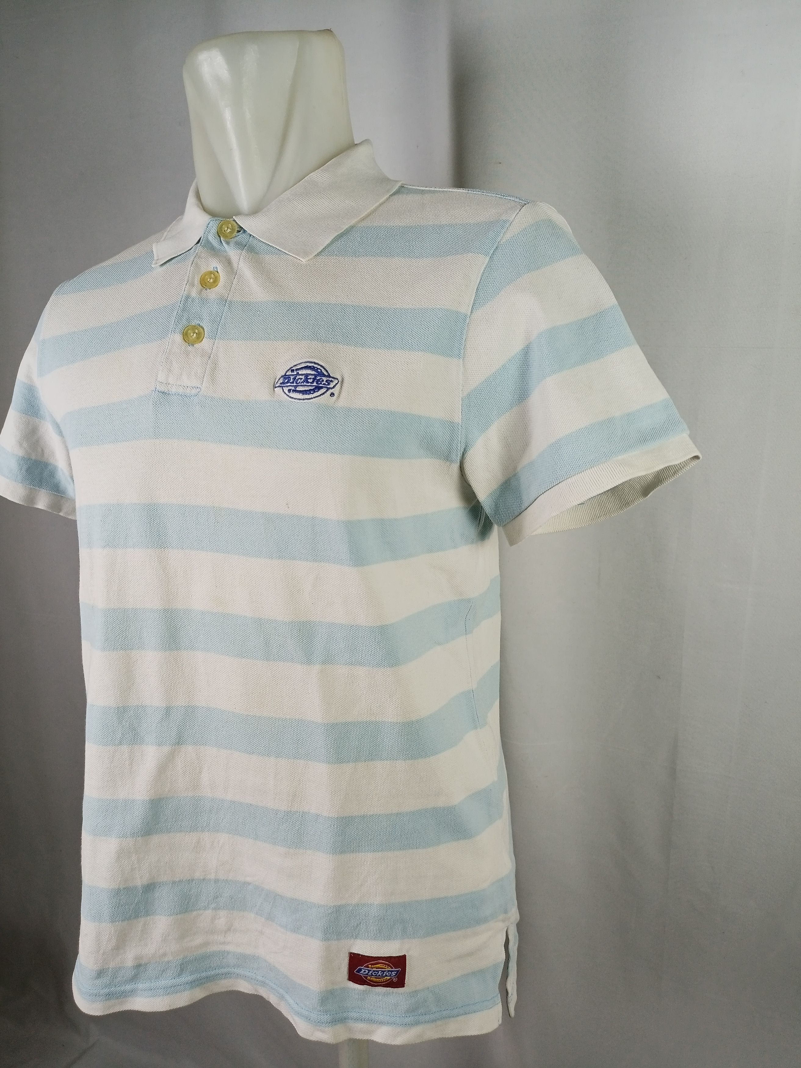 Dickies × Vintage Dickies Striped Embroidery Logo polo t-shirt Size US M / EU 48-50 / 2 - 2 Thumbnail