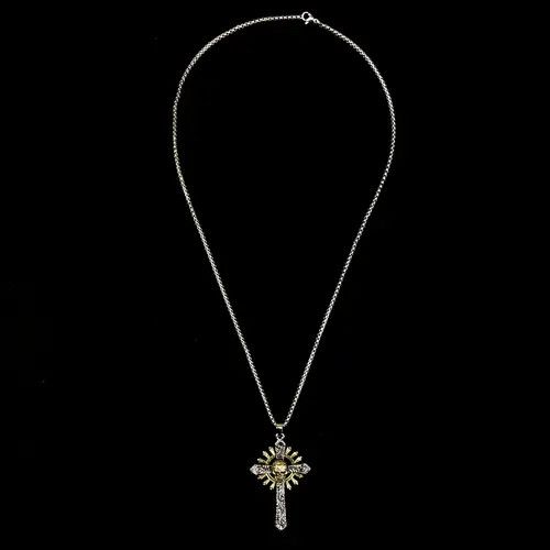 Jewelry Hirase x Endo Skull Cross Necklace Punk Chain Y2K Opium Size ONE SIZE - 8 Thumbnail