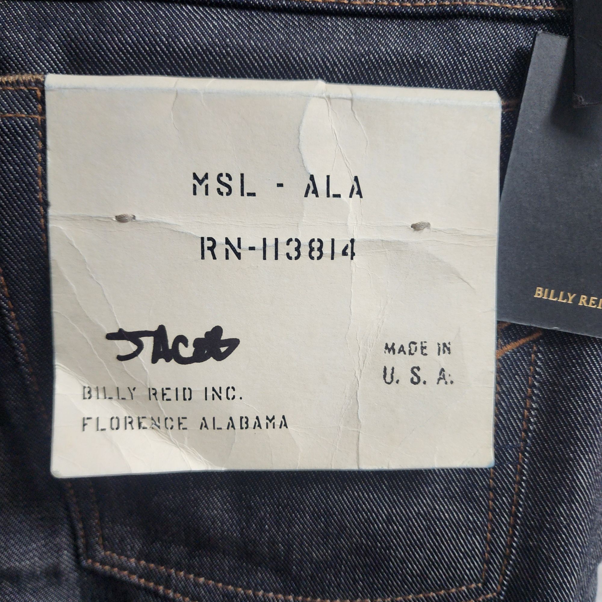 Billy Reid Billy Reid MSL-ALA Mens Slim Fit RN-113814 Selvedge Jeans Size US 30 / EU 46 - 6 Thumbnail