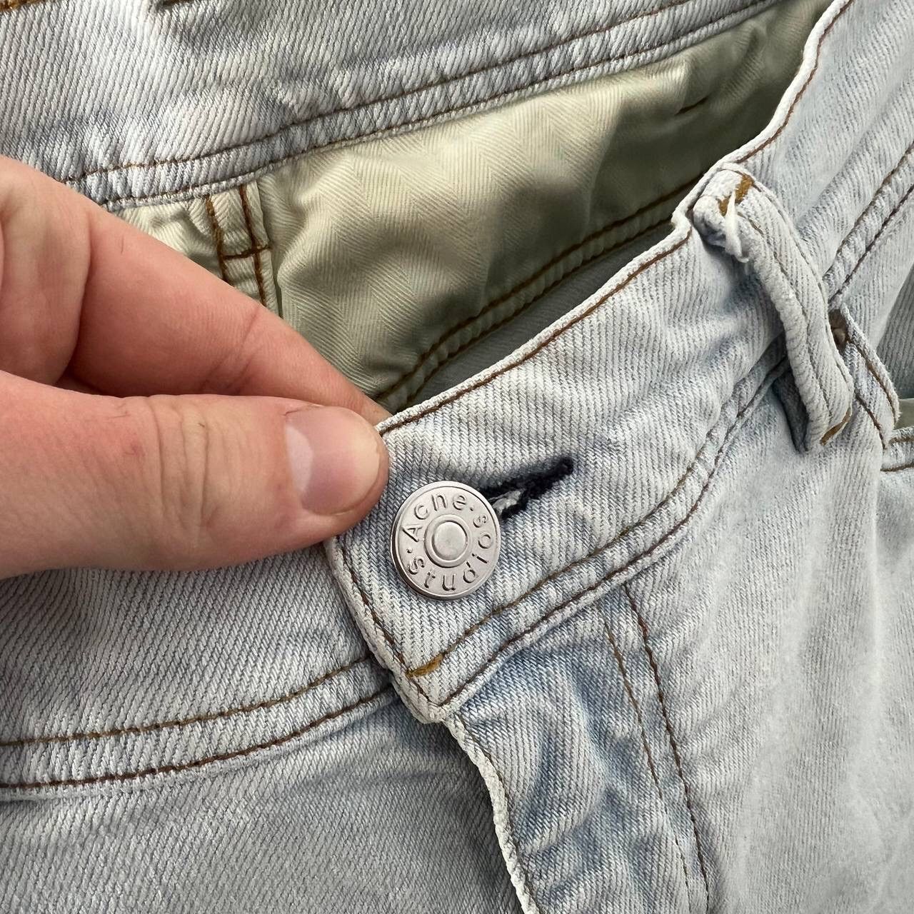 Acne Studios Y2k Acne Studios Pants Slim Baby Blue Size 30 Size US 30 / EU 46 - 4 Thumbnail