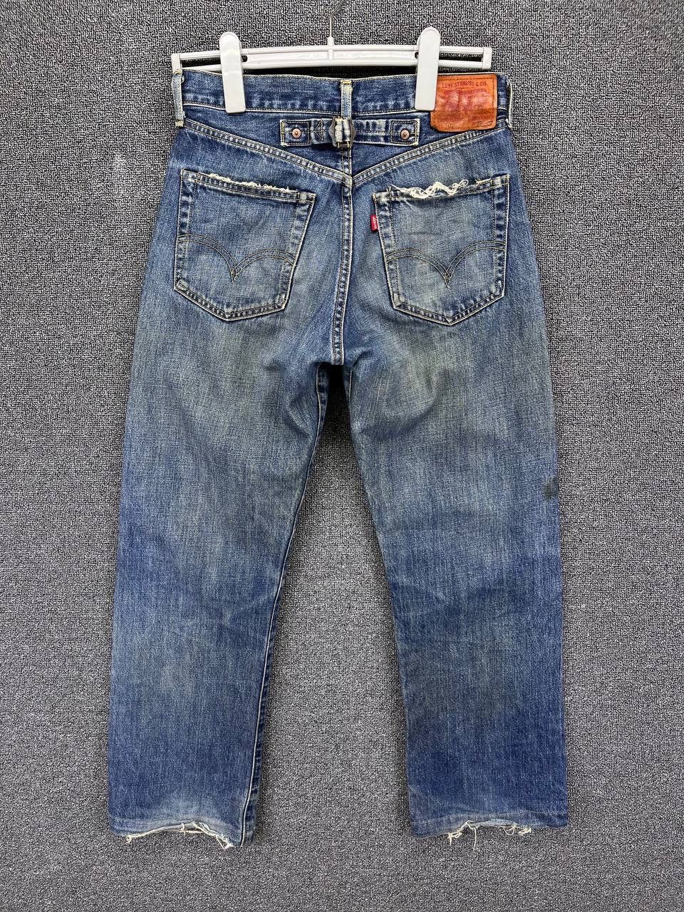 Levi's Vintage 90’s LEVIS 702xx Big E Selvedge Redline Buckle Back Size US 29 - 4 Thumbnail