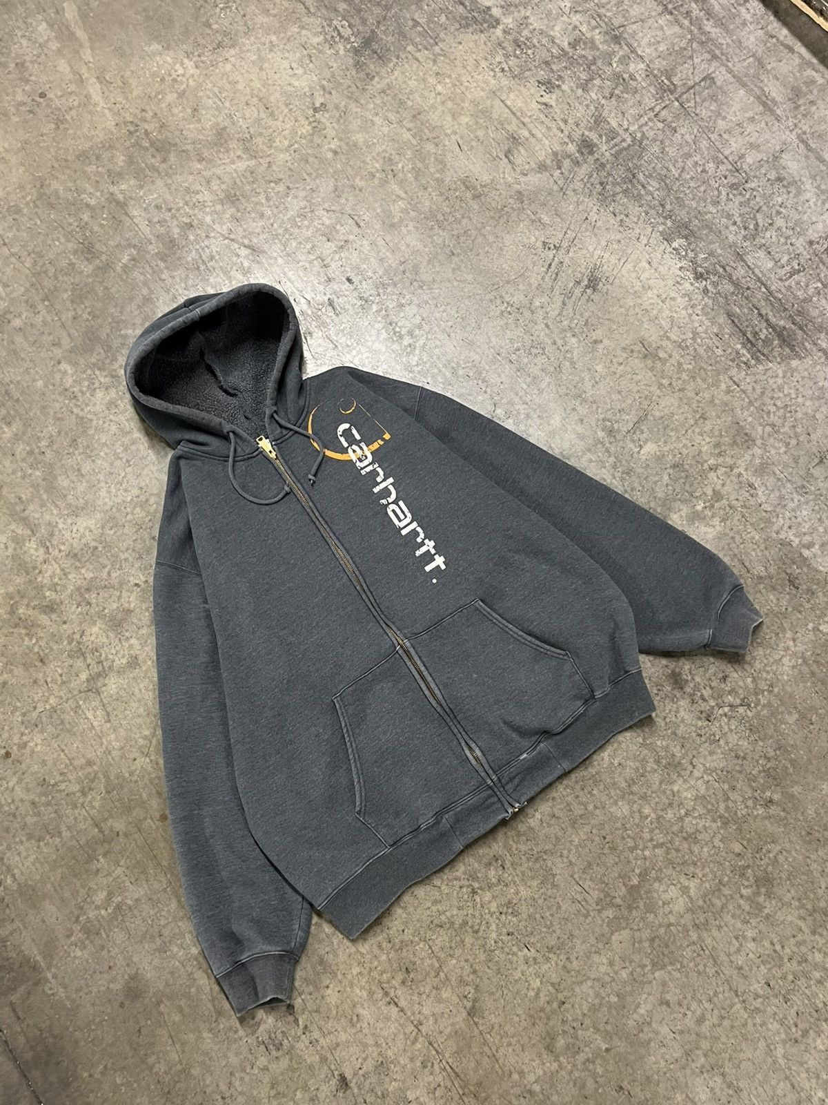 Carhartt × Vintage Carhartt vintage zip up hoodie streetwear hype rare boxy Size US XXL / EU 58 / 5 - 2 Thumbnail
