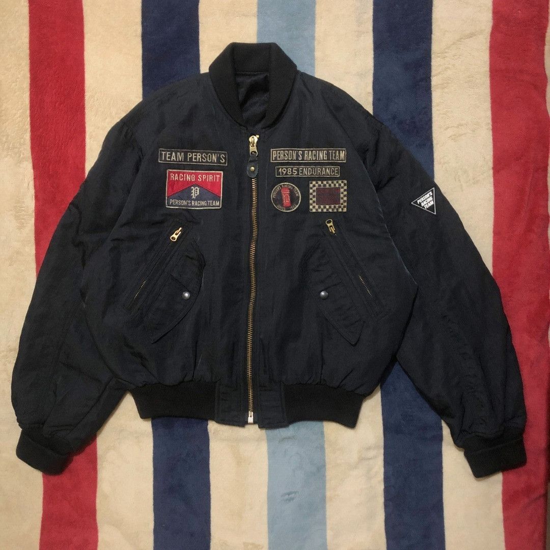 PERSON'S Person's Racing Team Jacket Reversible Bomber Style Size US XL / EU 56 / 4 - 1 Thumbnail