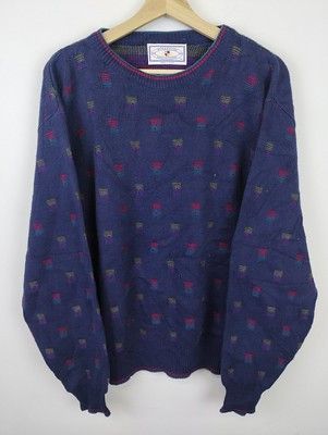 Vintage Vintage Knit Sweater Pinnacle Square Pattern Size L Size US L / EU 52-54 / 3 - 1 Thumbnail