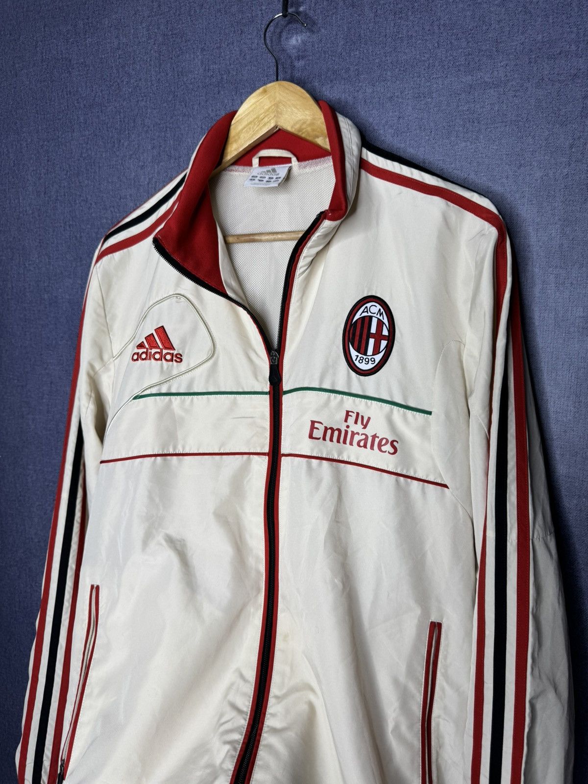 Adidas Vintage Adidas AC Milan Italy Football Jacket Soccer Track Size US M / EU 48-50 / 2 - 5 Thumbnail