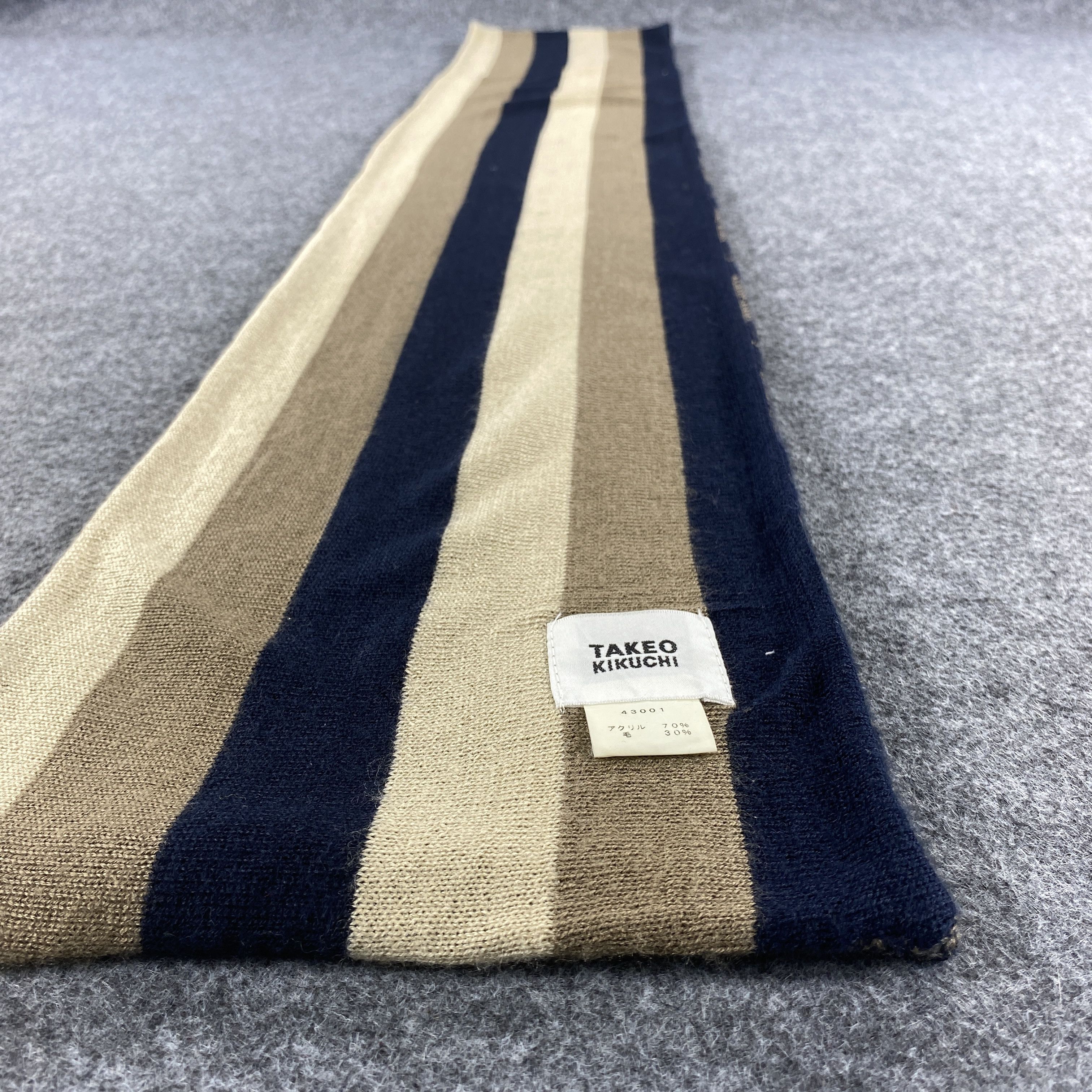 Takeo Kikuchi × Vintage GF10563 Takeo Kikuchi Scarf Neck Wear Muffler Size ONE SIZE - 10 Thumbnail