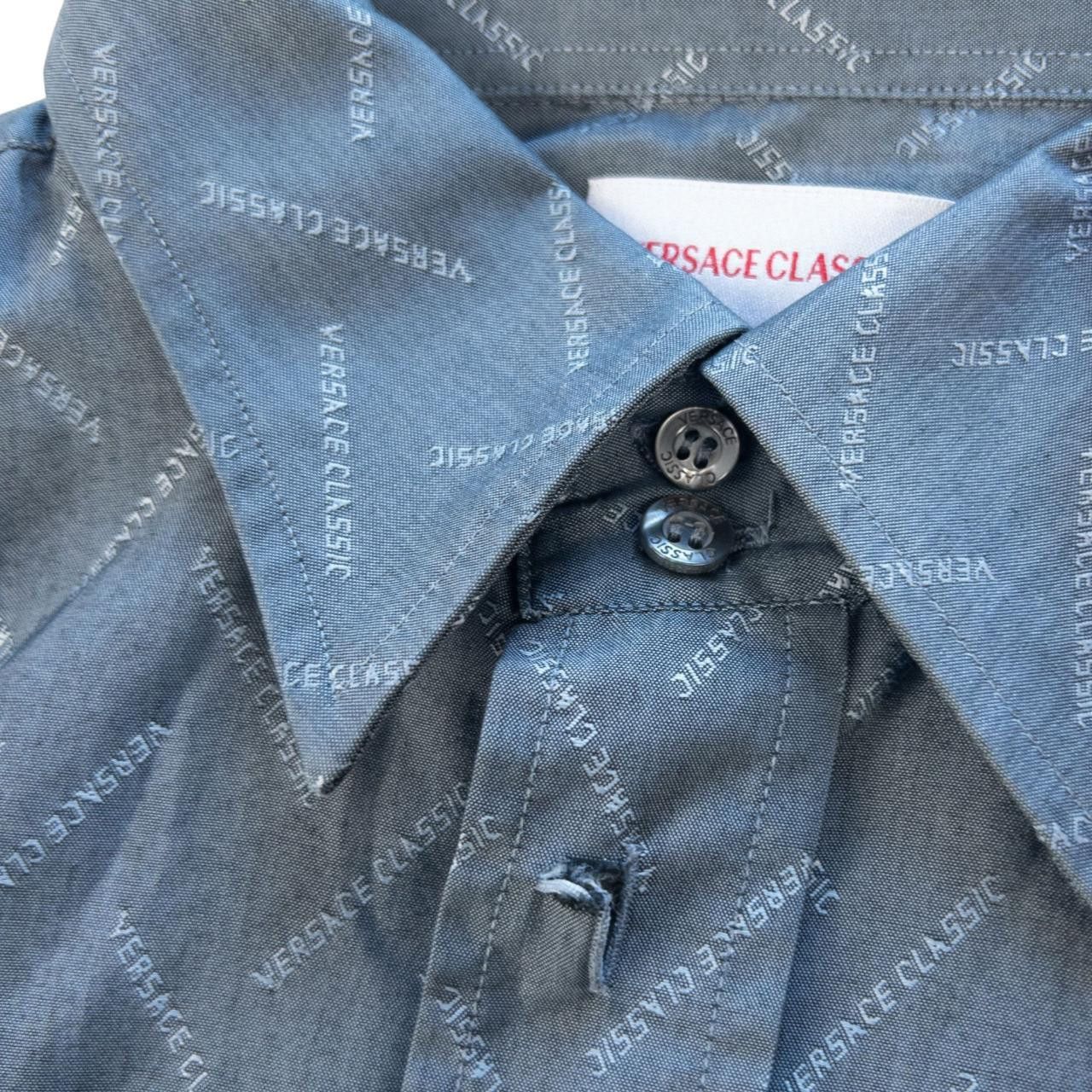 Versace Vintage Versace Monogram Button Up Shirt Size M Size US M / EU 48-50 / 2 - 5 Thumbnail