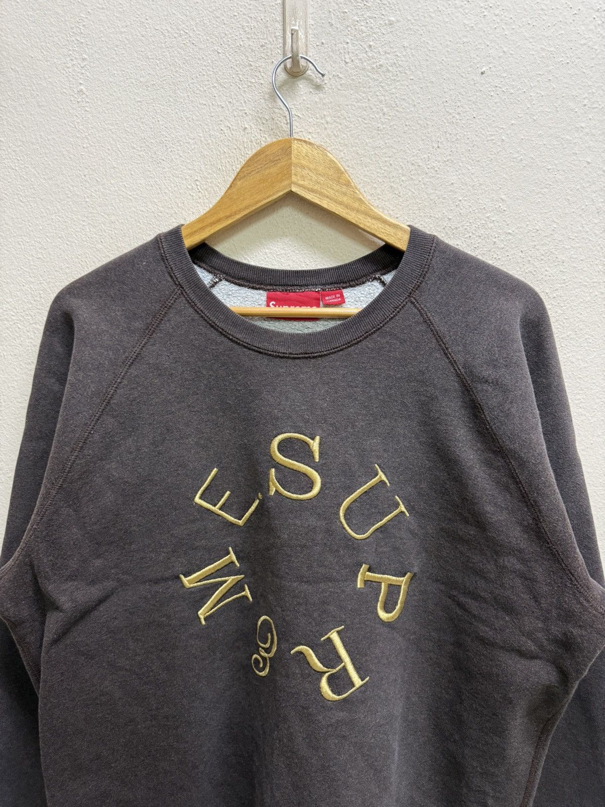 Supreme Supreme Circle Emroidery Logo Sweatshirt Size US XL / EU 56 / 4 - 22 Thumbnail