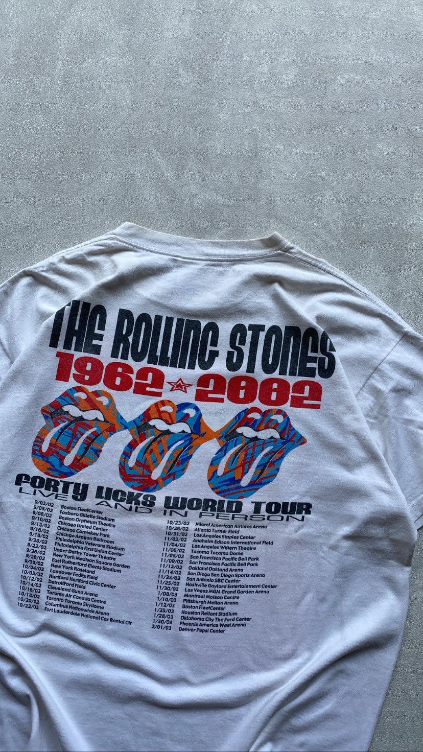 The Rolling Stones Vintage The Rolling Stones 40 Licks World Tour 1962 ✩ 2002 Size US XL / EU 56 / 4 - 6 Thumbnail