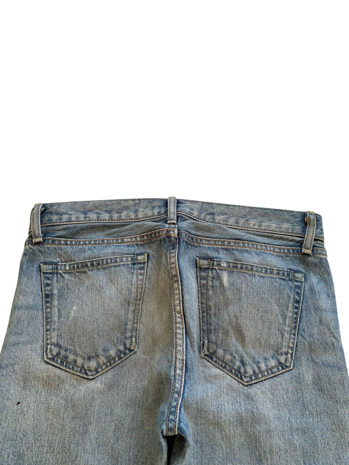 Japanese Brand × Uniqlo Vintage Uniqlo Button Fly Painted Mud Wash Distressed Jeans Size US 31 - 8 Thumbnail