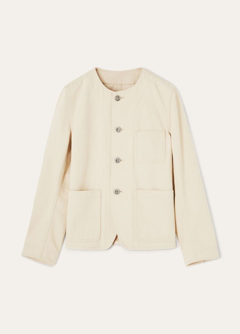 Loro Piana o1srvl11e0526 FAP2845 Farley Jacket in Beige Size M / US 6-8 / IT 42-44 - 1 Thumbnail