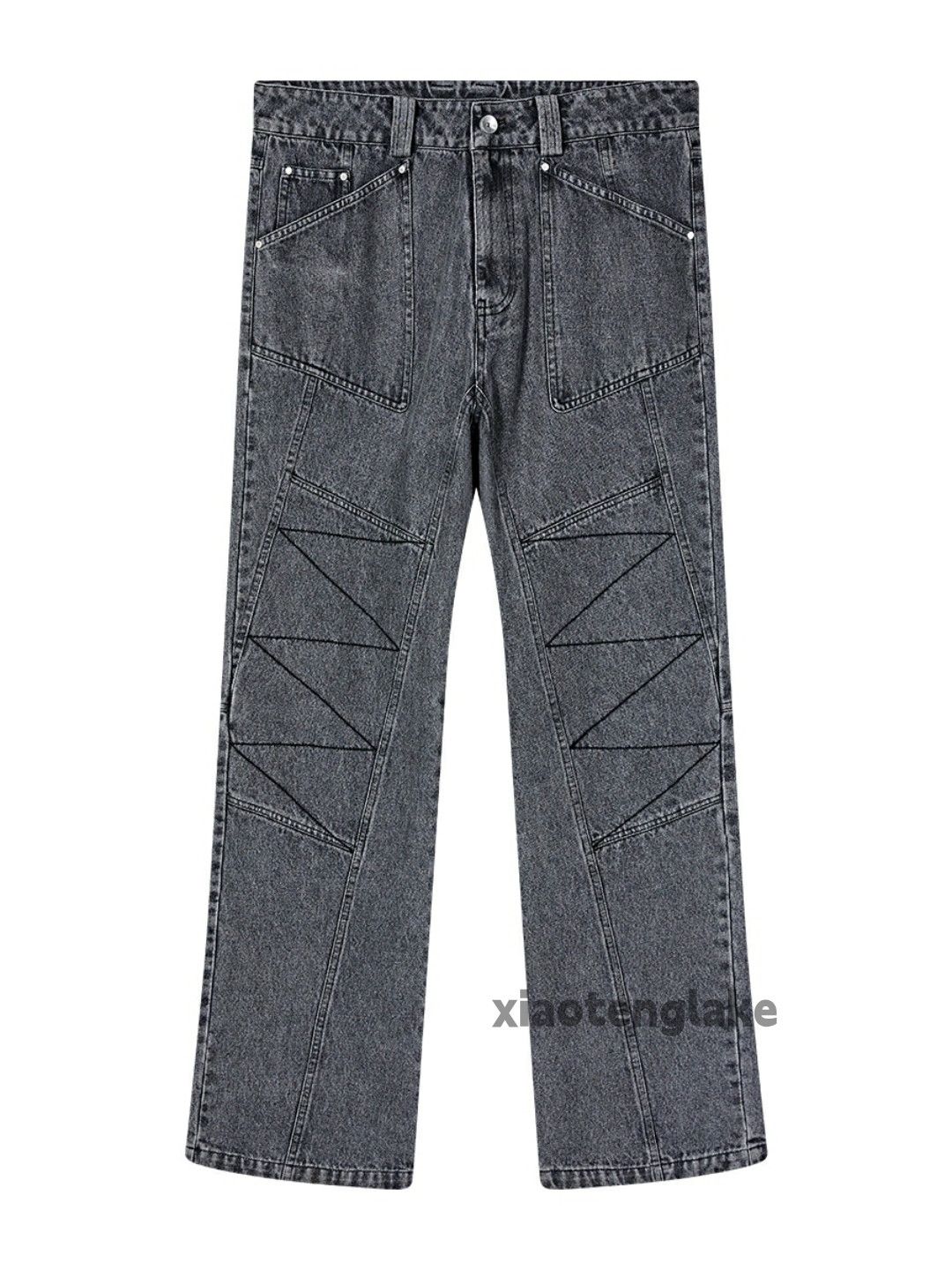 Jean × Vintage washed faded cleanfit yuppie loose baggy hiphop jeans Size US 32 / EU 48 - 4 Thumbnail