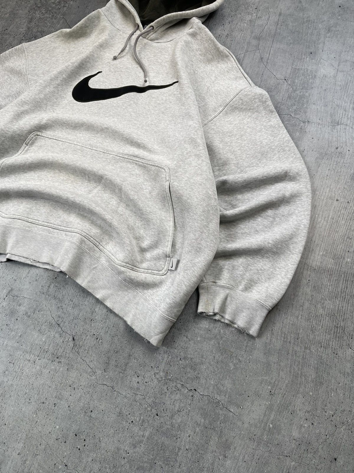 Nike × Vintage Vintage Nike center swoosh hoodie worn by Travis Scott y2k Size US XXL / EU 58 / 5 - 4 Thumbnail