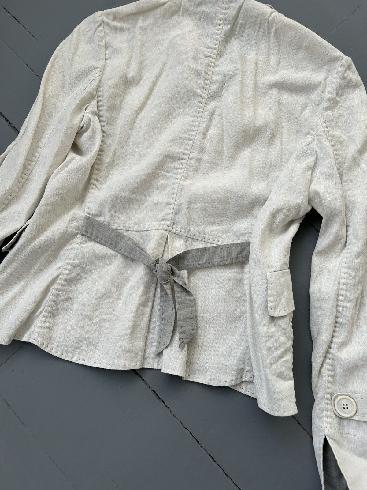 Brunello Cucinelli × Vintage Brunello Cucinelli linen jacket Size M / US 6-8 / IT 42-44 - 6 Thumbnail