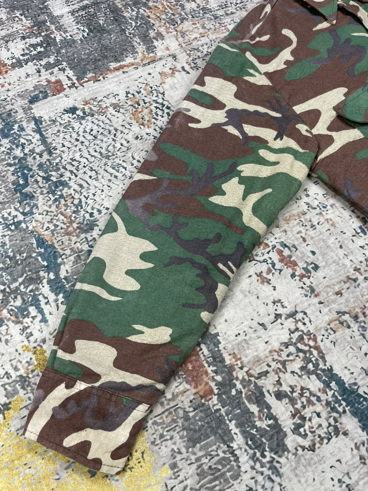 Vintage Vtg 80s Mac Eye Trails Camouflage Padded Overshirt Jacket Size US M / EU 48-50 / 2 - 7 Thumbnail