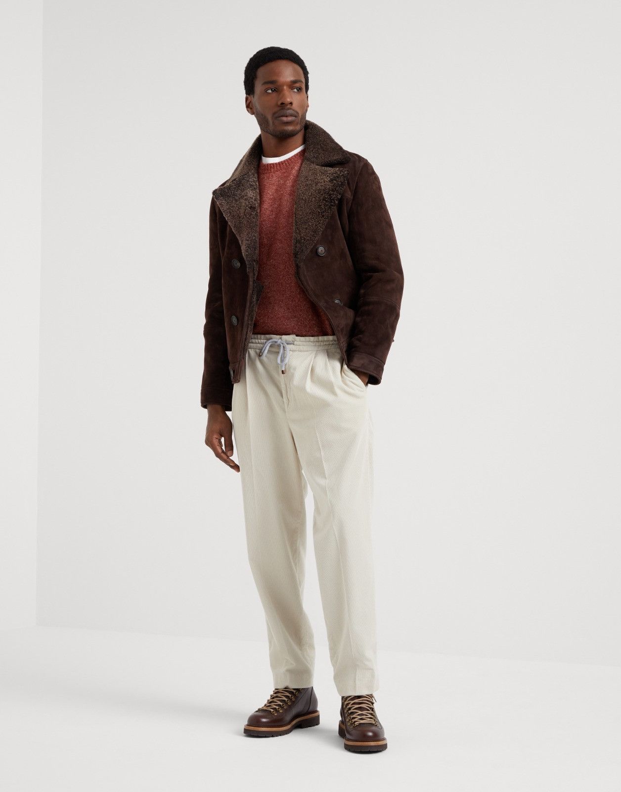 Brunello Cucinelli o1la1rc1a0925 Pants in Ivory Size US 34 / EU 50 - 4 Thumbnail