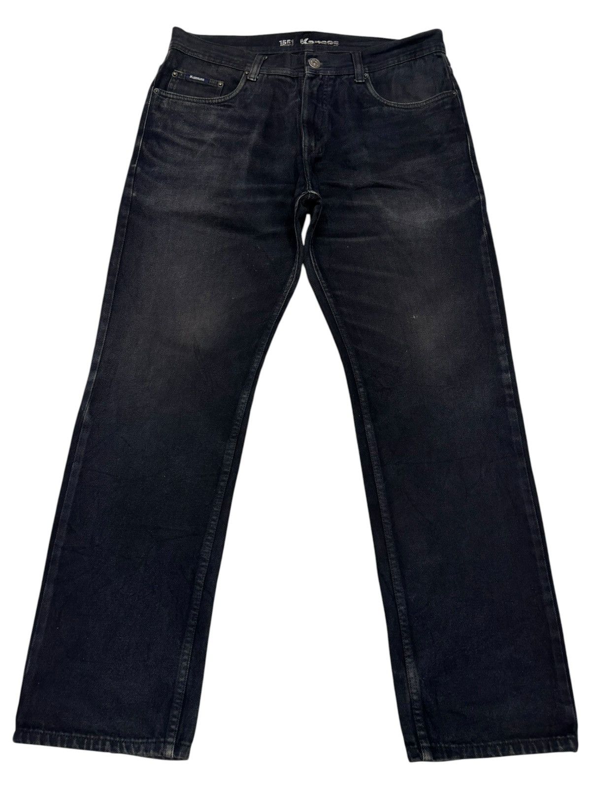Kapital Vintage KANSAS DENIM FOR LIFE Faded Black Jeans Size US 35 - 1 Thumbnail