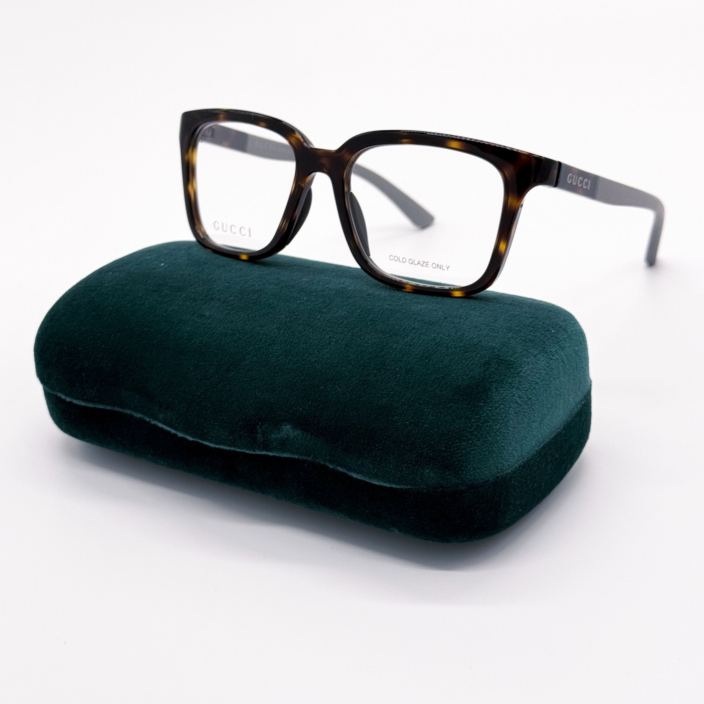 Gucci NEW GUCCI GG1738O 002 HAVANA/GREY MEN EYEGLASSES GUCCI Size ONE SIZE - 1 Thumbnail