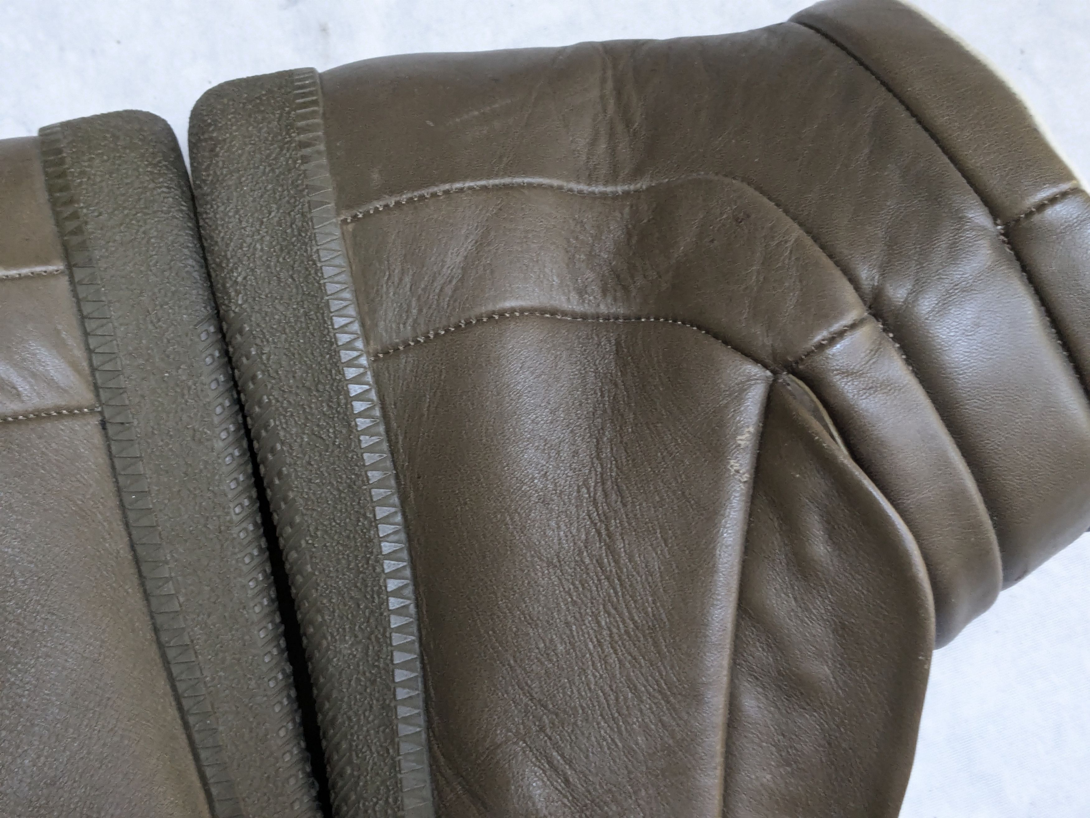 Maison Margiela Maison Margiela Future Olive Green 10 43 Leather High Tops Size US 10 / EU 43 - 16 Thumbnail