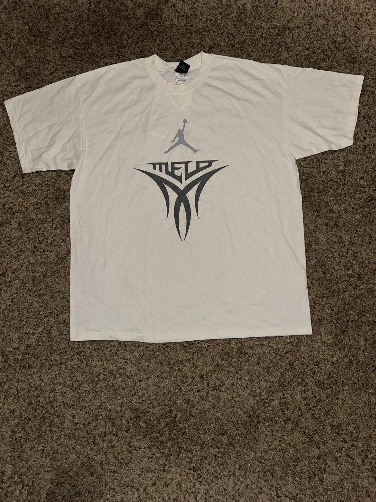 Jordan Brand VINTAGE Air Jordan Carmelo Anthony Logo White Shirt Sample 2006 Size US XL / EU 56 / 4 - 1 Thumbnail