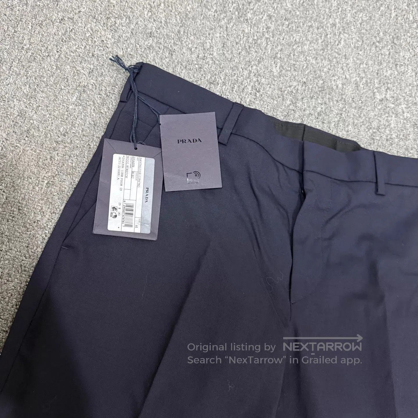 Prada Blue Casual Pants Size 28. Size US 28 / EU 44 - 3 Thumbnail