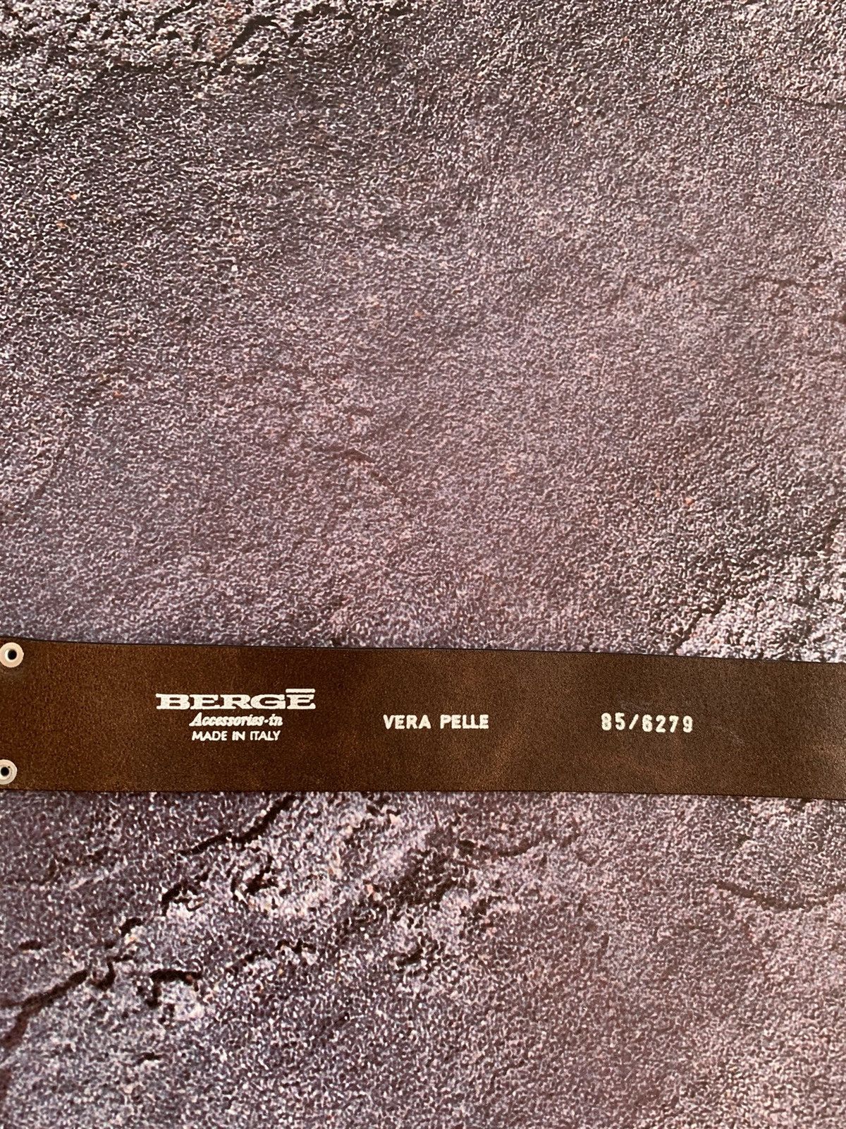 Vintage Berge Italy Leather Metal Avant Garde Opium Belt 95cm Size ONE SIZE - 7 Thumbnail