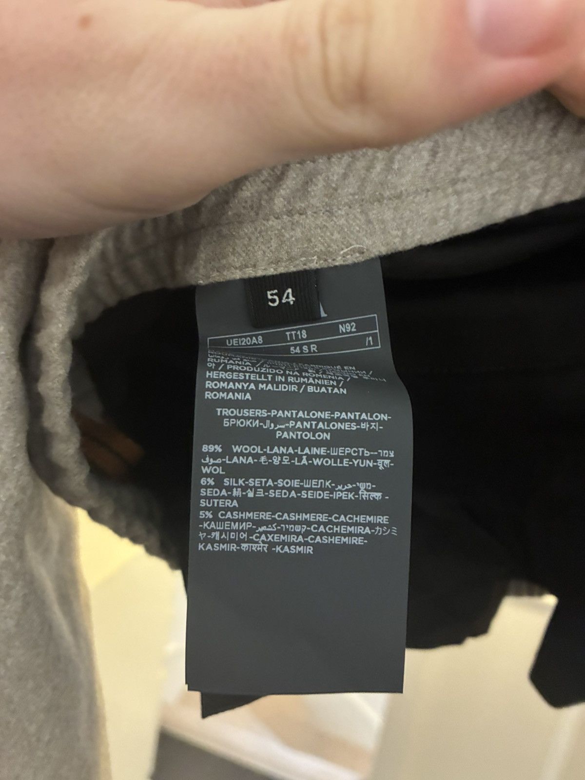 Ermenegildo Zegna Zegna wool drawstring trousers size 54 retail £1400 Size US 36 / EU 52 - 6 Thumbnail