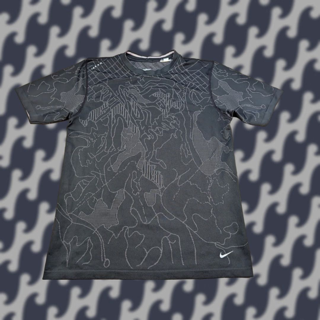 Nike Nike Dry-Fit Sports Shirt Mens M Black Athletic Short Sleeve T-Shirt Size US M / EU 48-50 / 2 - 1 Thumbnail