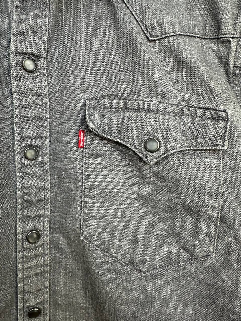 Levi's Vintage Clothing Levi’s Western Denim Pearl Snap Shirt Vintage Y2K Washed Size US S / EU 44-46 / 1 - 10 Thumbnail