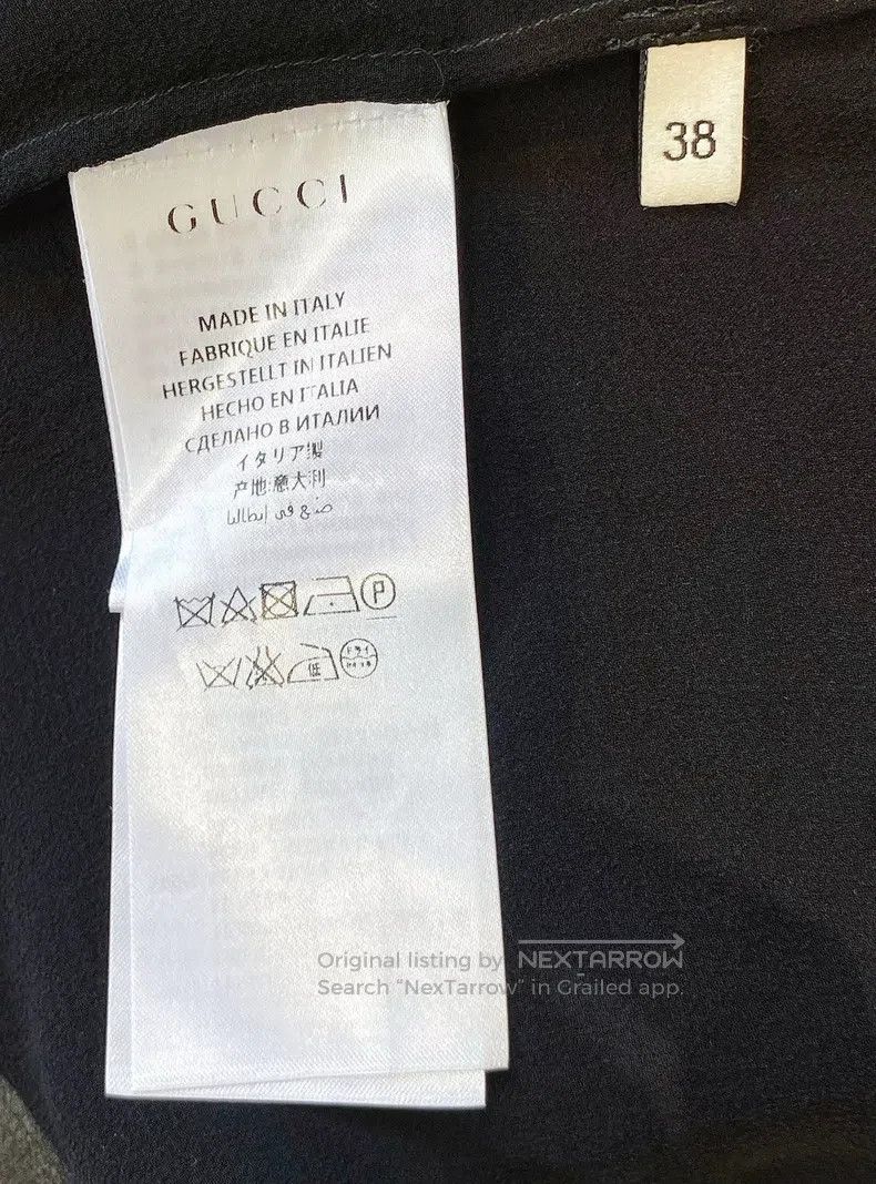 Gucci Gucci Black ruffled pearl button shirt Size XS / US 0-2 / IT 36-38 - 6 Thumbnail