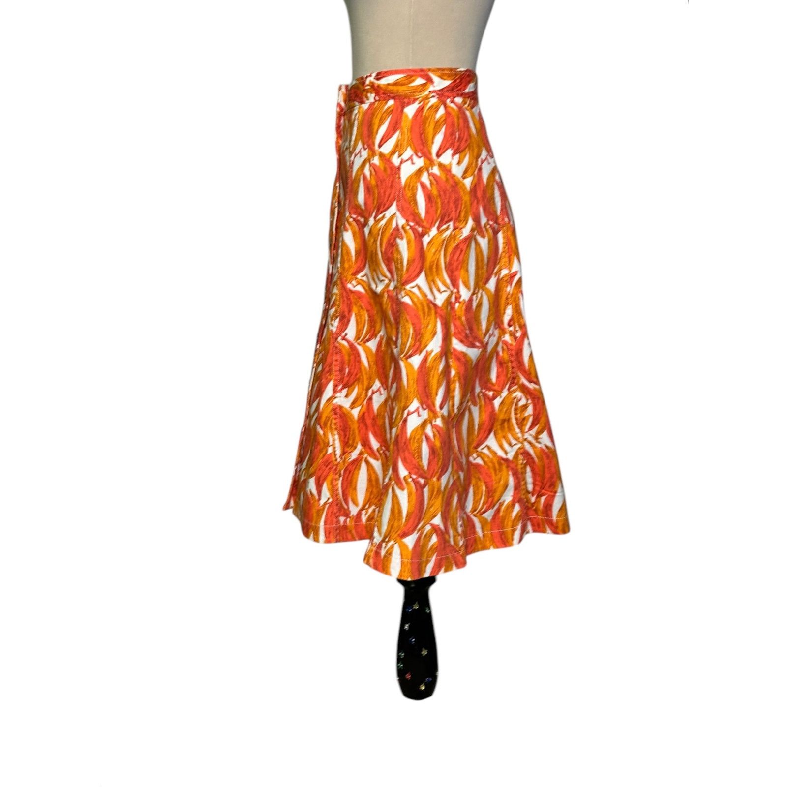 Anthropologie Anthropolgie Maeve Banana Grove Denim midi Skirt Size 12 Size 34" / US 12 / IT 48 - 7 Thumbnail