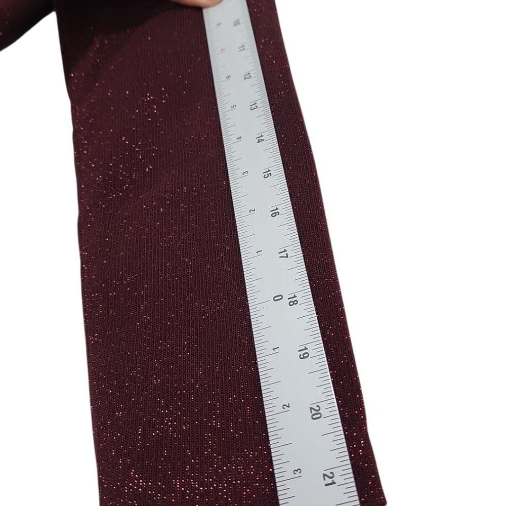 Other Aidan Mattox Cocktail Dress Sz 4 Burgundy Metallic Shimmer Size S / US 4 / IT 40 - 6 Thumbnail