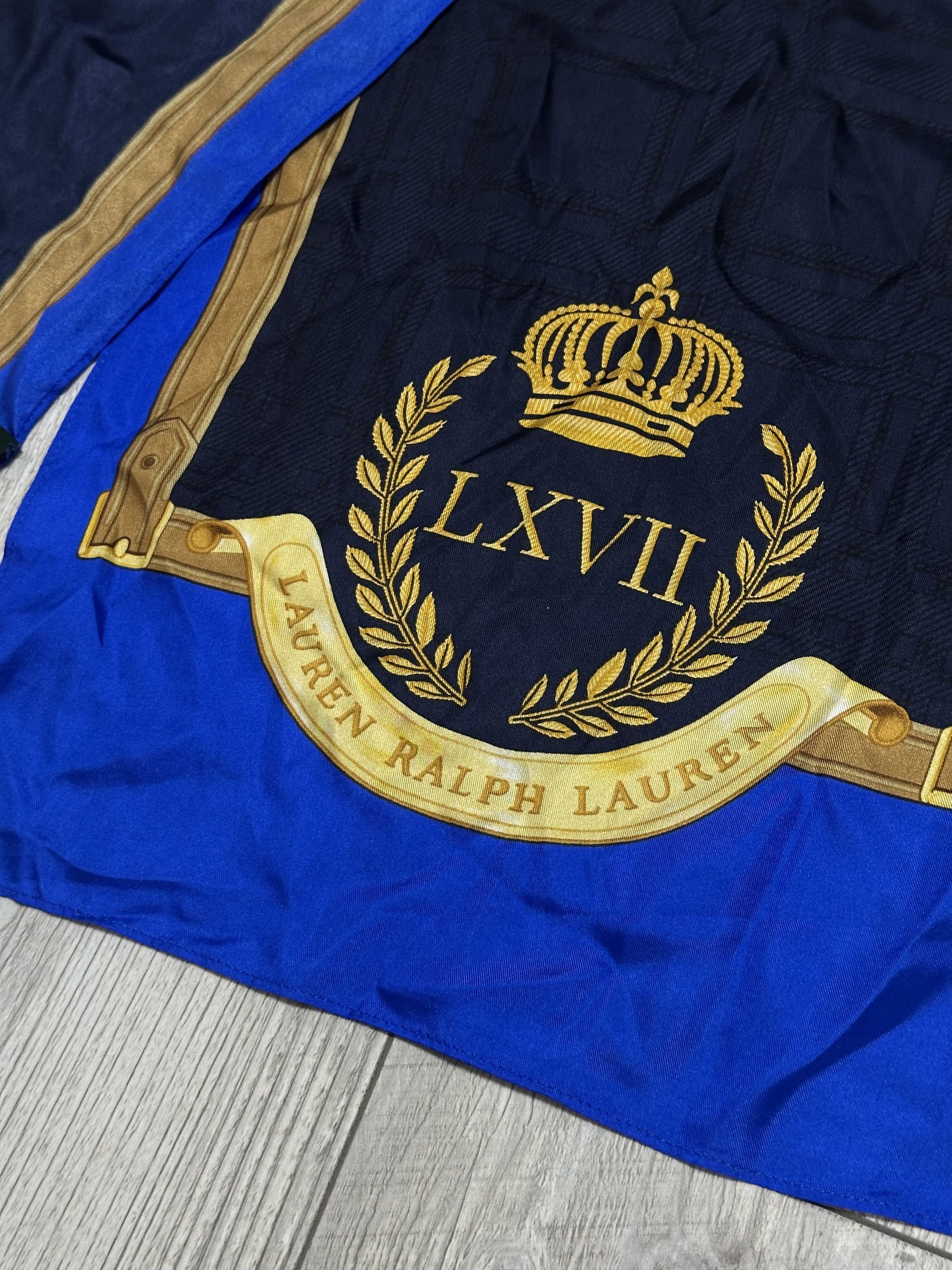 Lauren Ralph Lauren Lauren Ralph Lauren Chain Link Equestrian Silk Scarf Size ONE SIZE - 2 Thumbnail