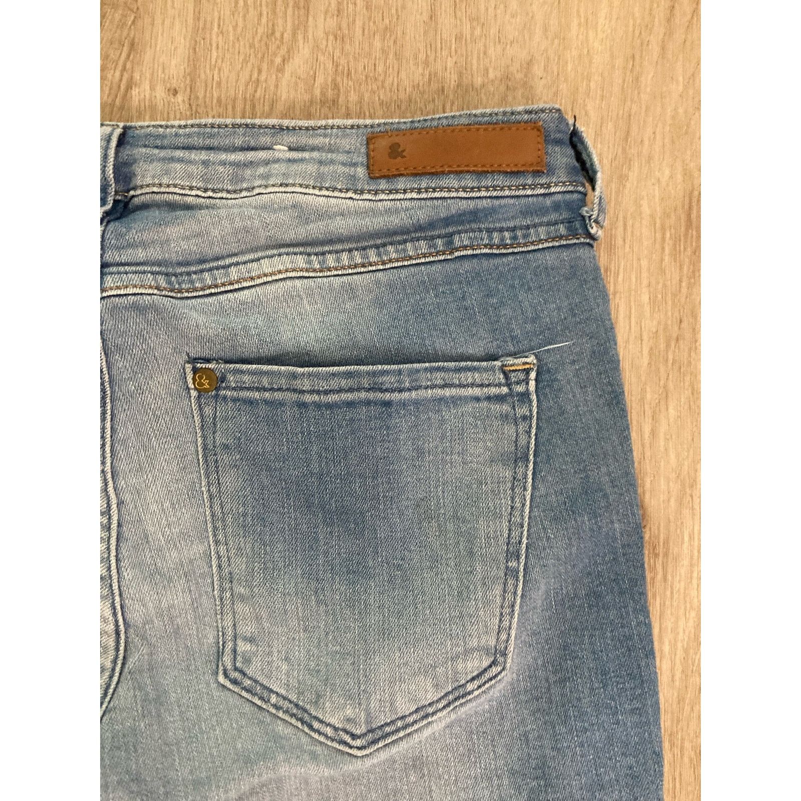 H&M H&M Women's High Waist Super Skinny Stretch Jeans Blue 28 Size 29" - 6 Thumbnail