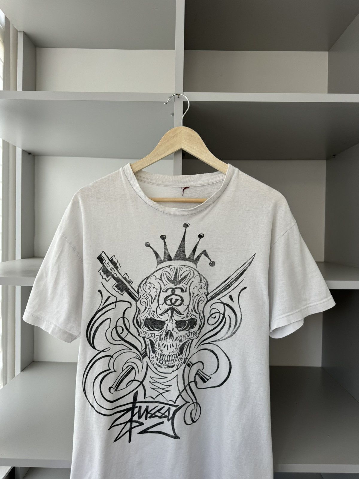 Stussy × Vintage Stussy Vintage 90s Retro Skull Logo Tee Size US M / EU 48-50 / 2 - 2 Thumbnail