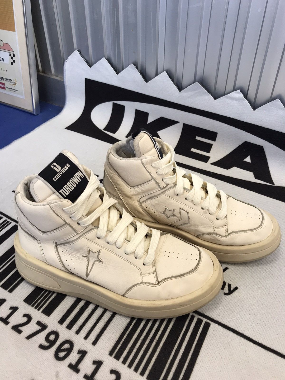 Rick Owens Drkshdw Converse Rick Owens x TURBOWPN Mid “Egret” Size US 7 / EU 40 - 5 Thumbnail