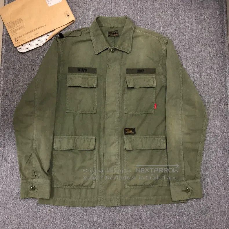 Wtaps Wtaps Green water-washable four-patch jacket Size US XL / EU 56 / 4 - 1 Thumbnail